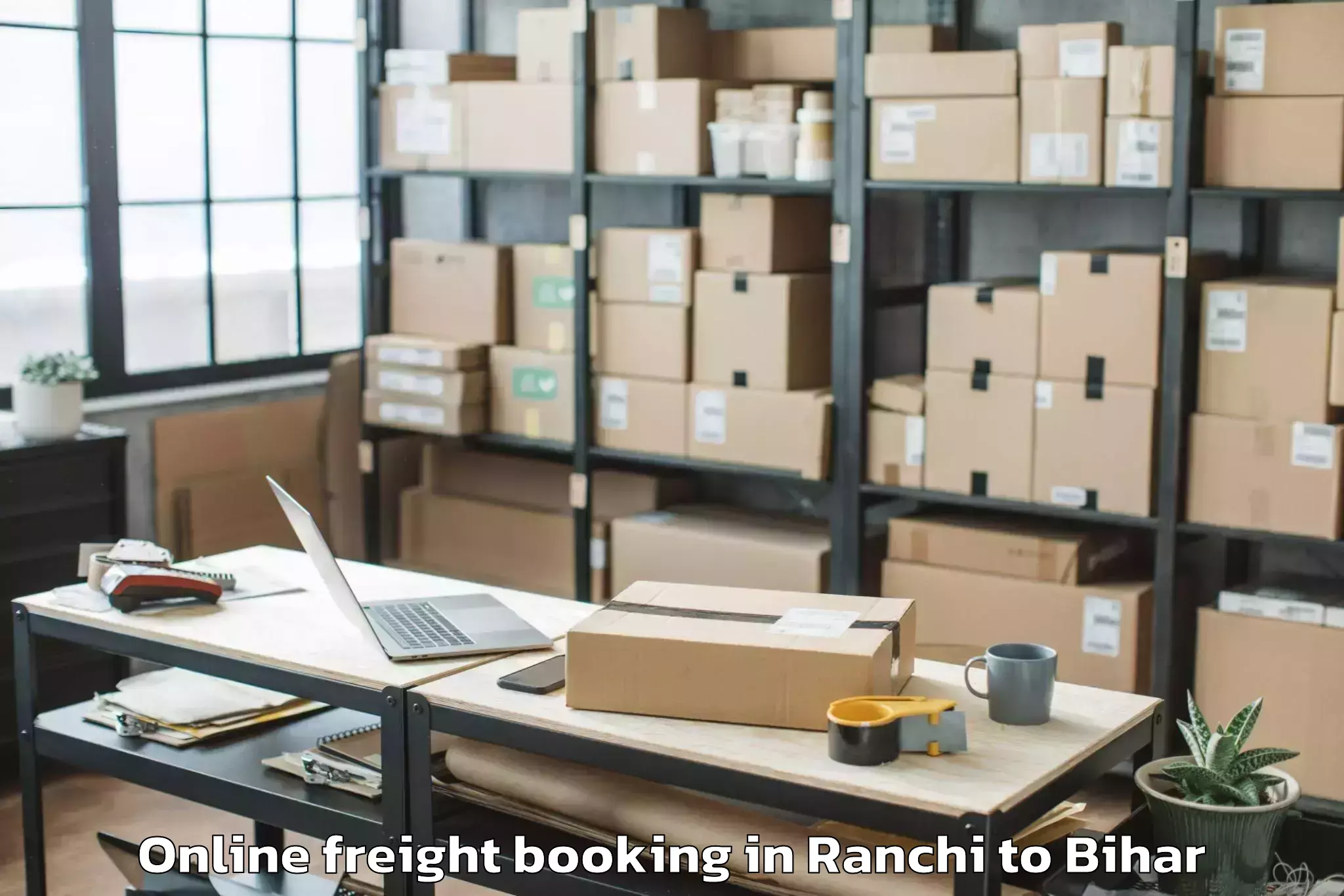 Easy Ranchi to Forbesganj Online Freight Booking Booking